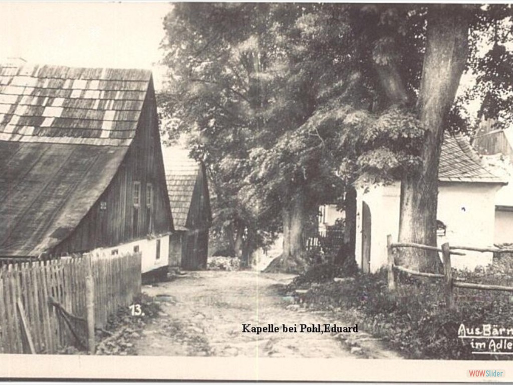 Kapelle-Pohl an der Winterseite in Bärnwald